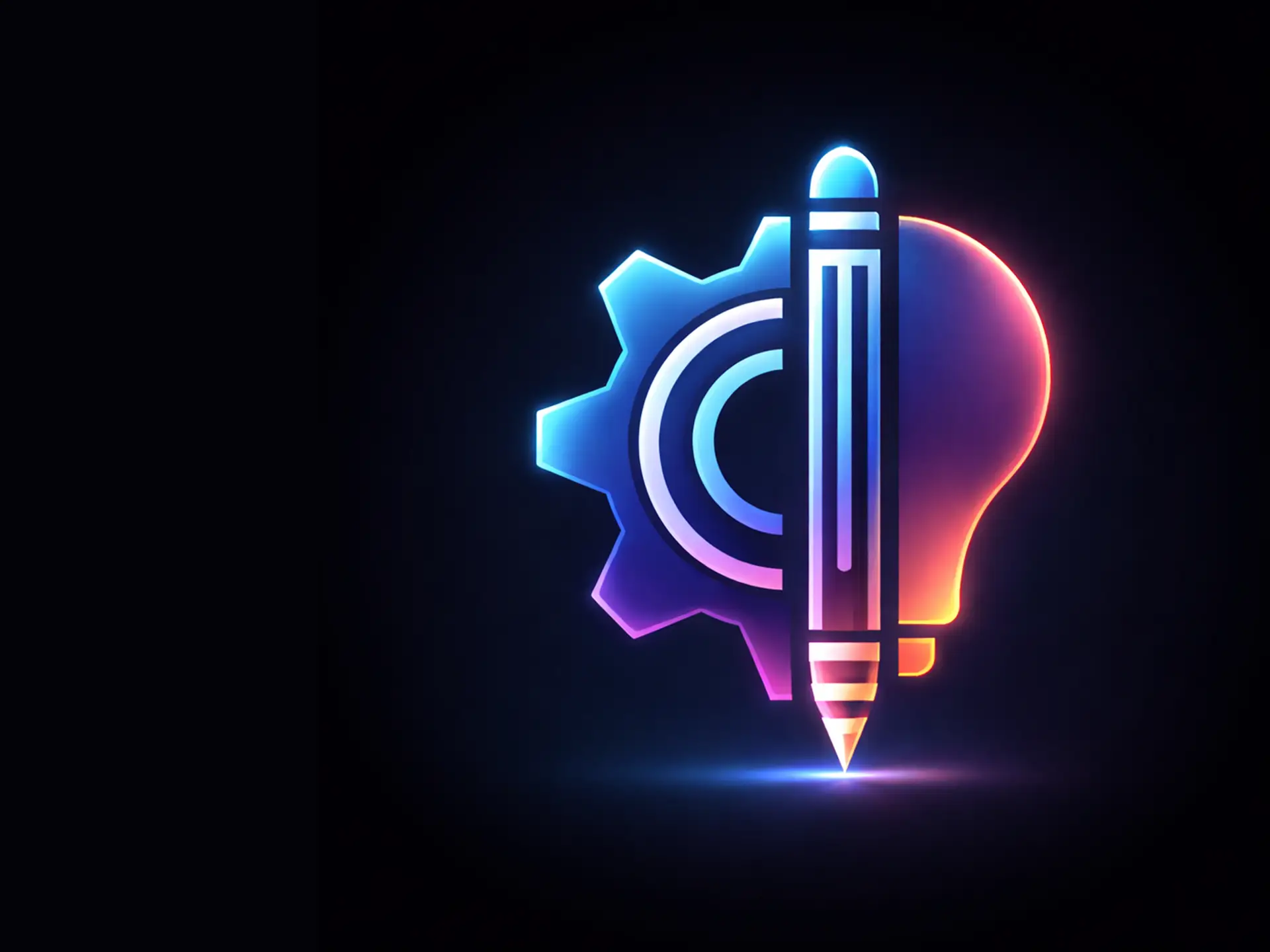 Logo Design - Innovative logo with lightbulb and gear