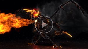 Dragon Fire Logo - DM 0002