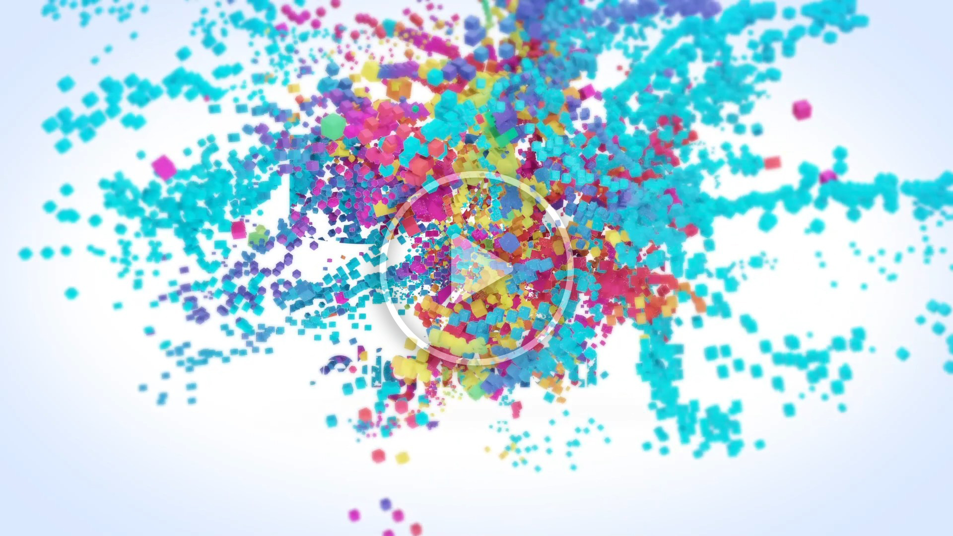 Colorful Cubes Logo Reveal