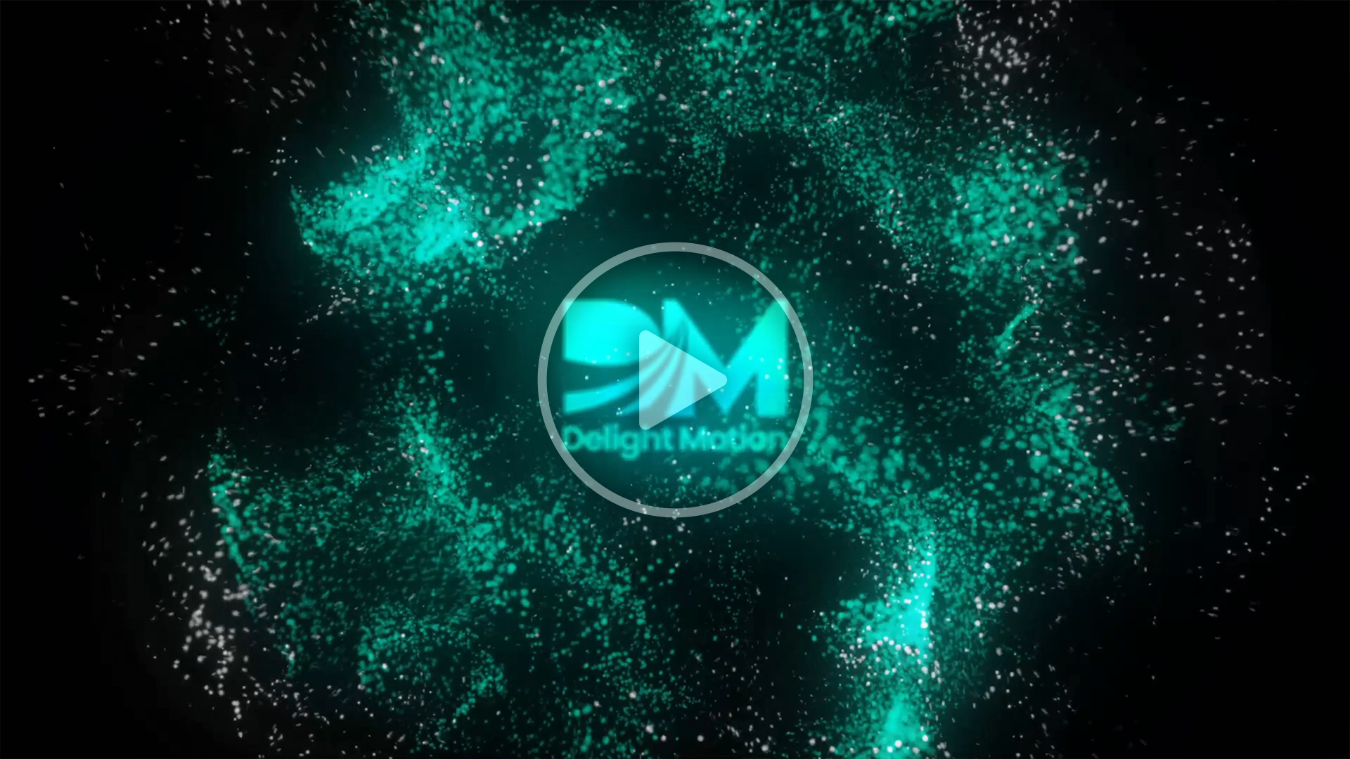 Colorful Particle Logo Intro