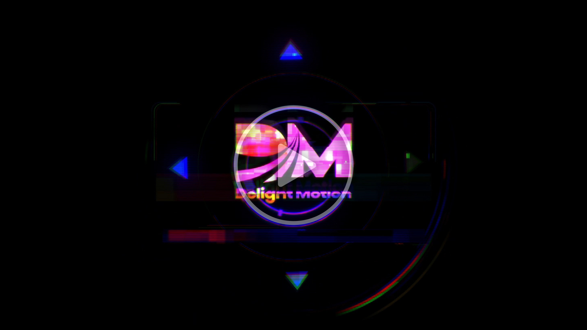 Colorful Glitch Logo Intro