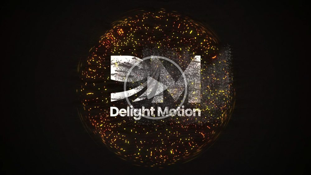 Gold Particle Logo Animation