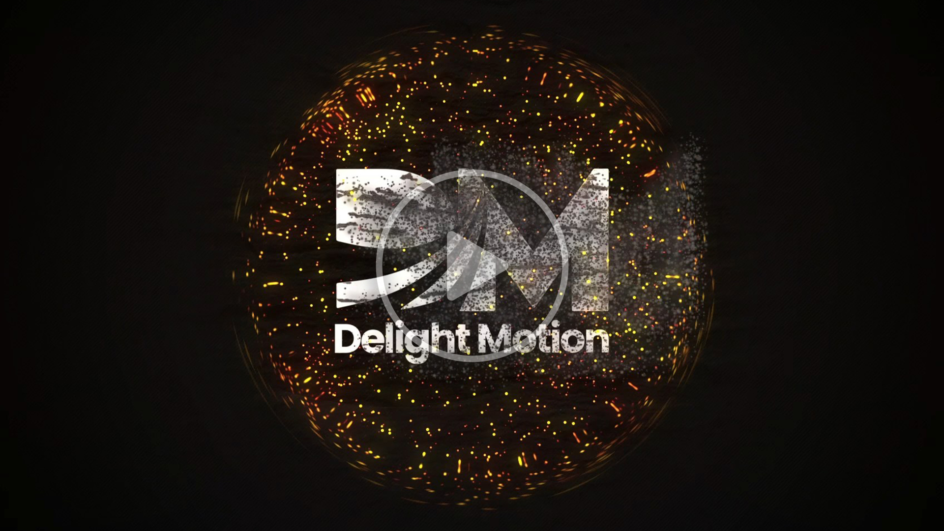 Gold Particle Logo Animation