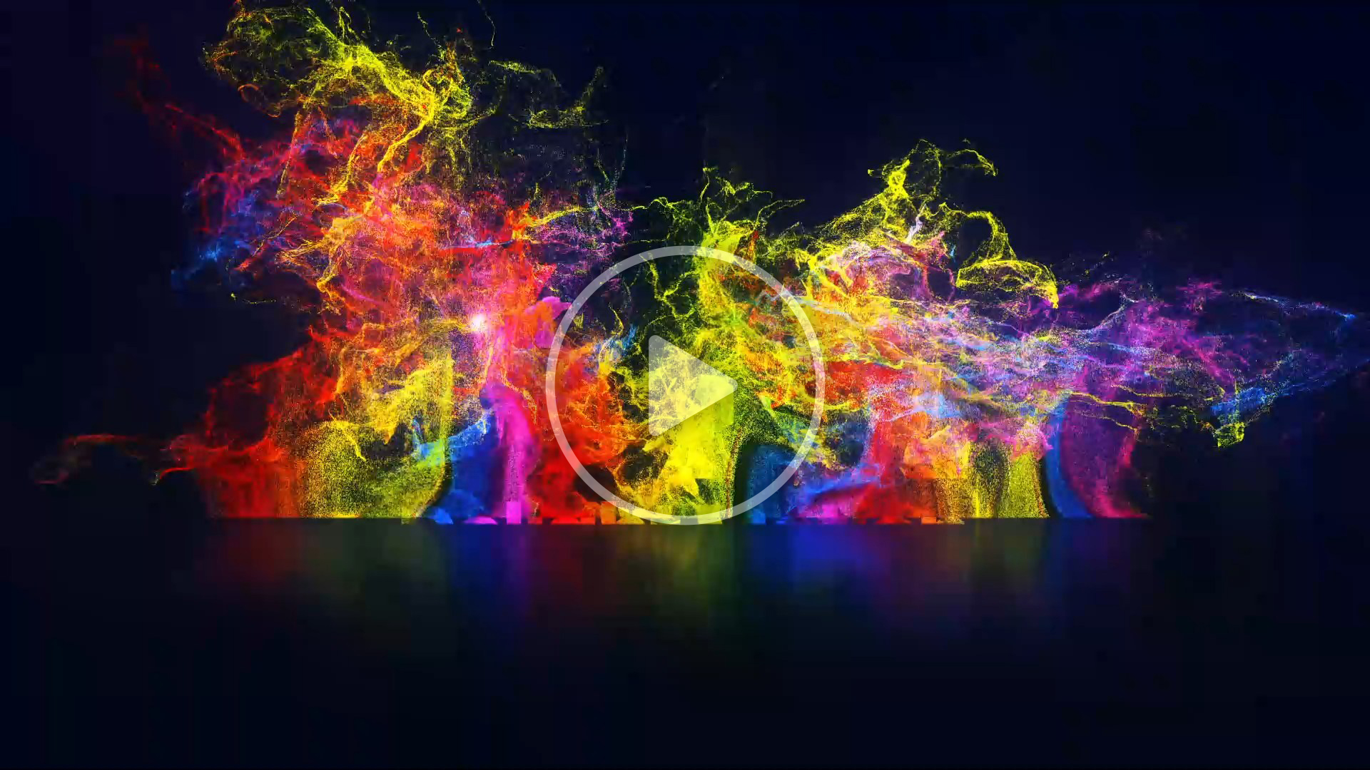 Rainbow Particles Logo Reveal