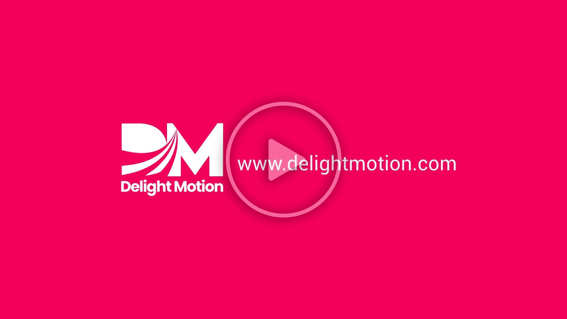 Pink modern logo opener animation and creative branding