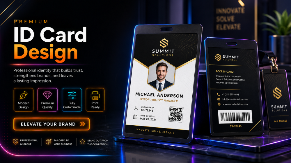 ID Card Design - Double Sided