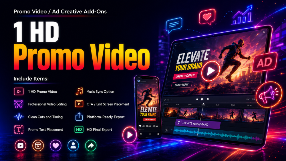 Social Video & Reels - 1 HD Promo Video