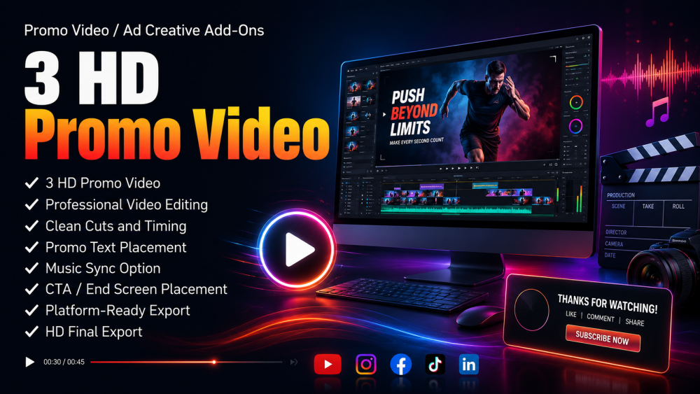 Social Video & Reels - 3 HD Promo Video
