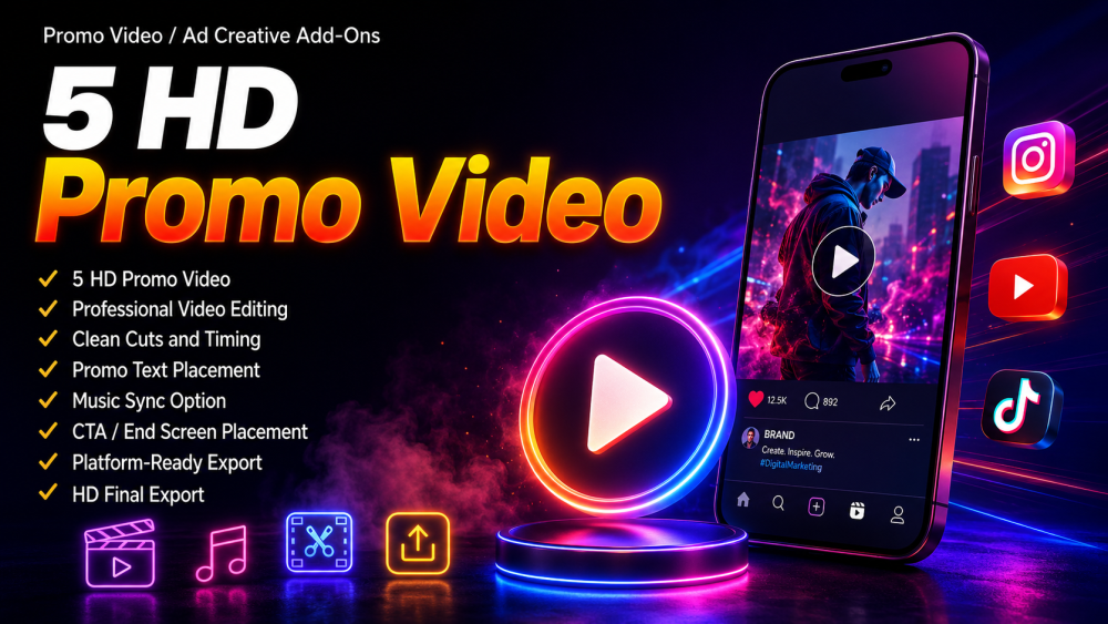 Social Video & Reels - 5 HD Promo Video