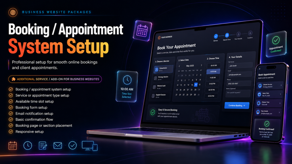 Booking / Appointment System Setup