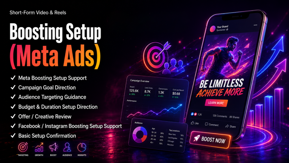 Social Boosting & Ads Support Add-Ons - Boosting Setup (Meta Ads)