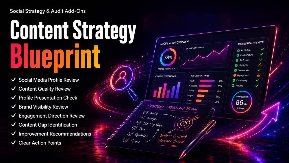 Social Strategy & Audit Add-Ons - Content Strategy Blueprint
