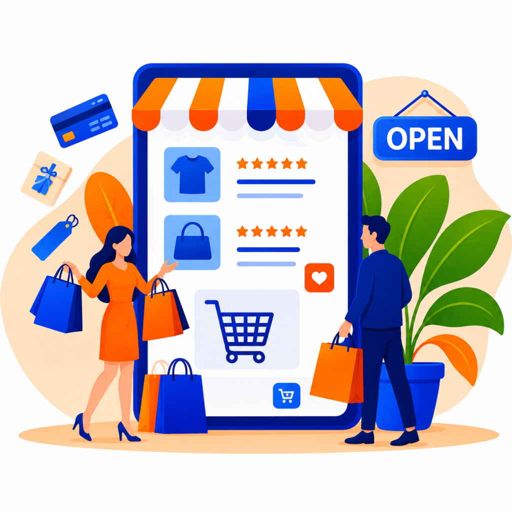 Fashion and lifestyle business creative service illustration